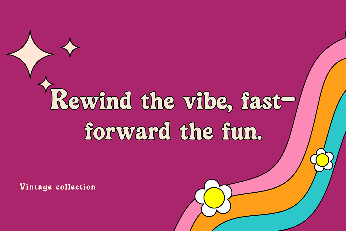 Groovi Licious Retro Font, a Sans Serif Font by RT Studio (Photo 2 of 12)