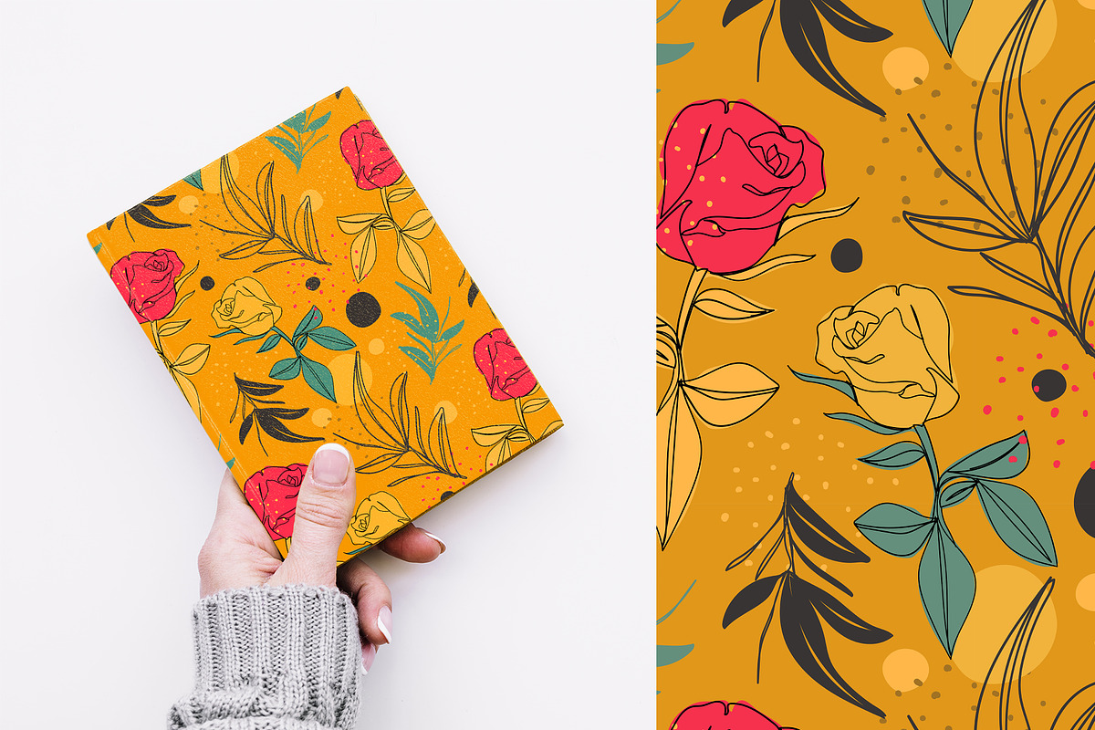 Floral seamless pattern, a Pattern Graphic by hanifa_design (Photo 9 of 11)