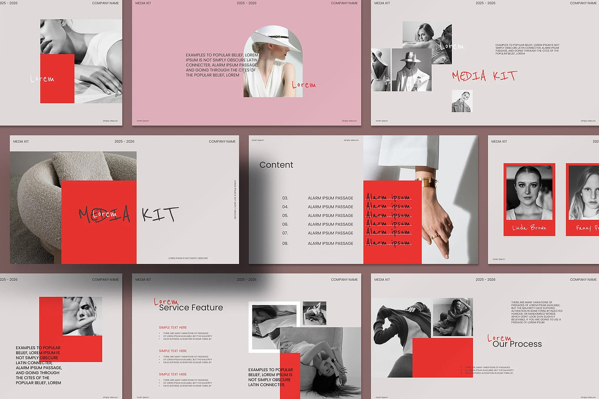 Media Kit Presentation Template, a Presentation Template by Fit-tee (Photo 1 of 7)