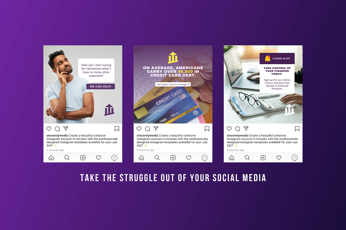 15 Finance Social Media Templates, a Social Media Template by Sincerely Media (Photo 3 of 9)