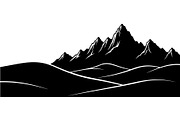 Mountain Skyline Silhouette, an Object Graphic by Designer_Momina (Thumbnail 5 of 20)