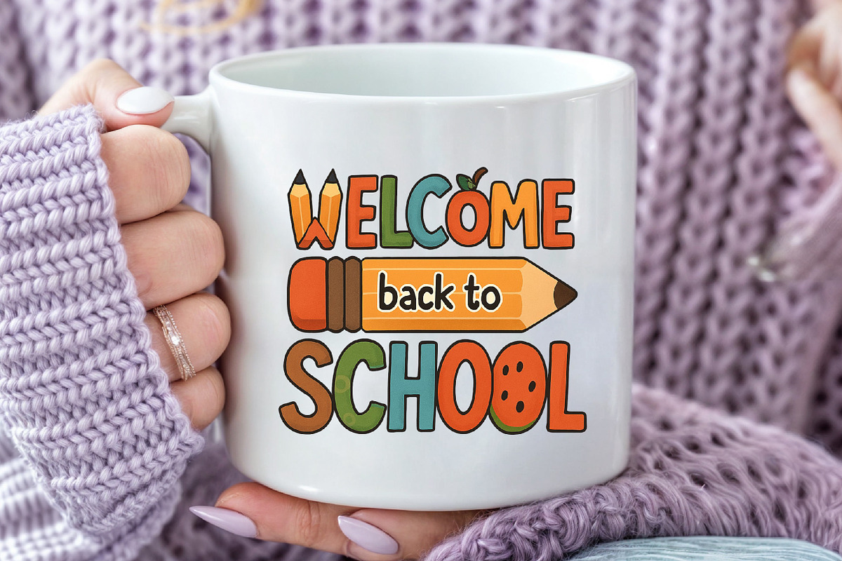 Welcome Back to School Png, an Illustration by Craft Nest (Photo 5 of 6)