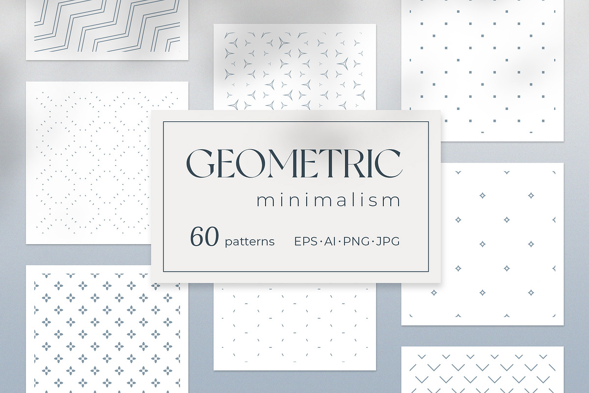 Geometric minimalism - 60 patterns, a Pattern Graphic by Best Pattern Shop (Photo 1 of 9)