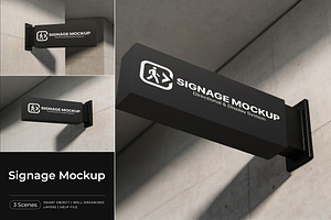 Signage Mockup, a Product Mockup by Pitchlook.Studio