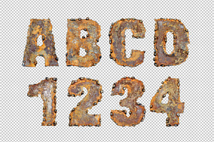 Rusty Metal Font