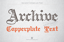 Archive Copperplate Text