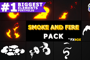 Smoke And Fire Elements | FCPX, a Templates & Theme by FlashFXbox