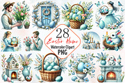 Easter home clipart, an Illustration by RobertsArt (Thumbnail 1 of 7)