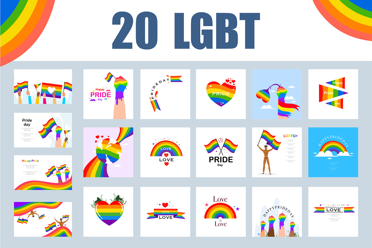 LGBTQ+ vector for pride month, an Object Illustration by foxndeer (Photo 1 of 4)