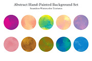10 Seamless Watercolor Textures, a Pattern Graphic by AMMi (Thumbnail 2 of 5)