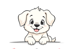 Adorable Puppy Clipart, an Object Illustration by CarWrap design