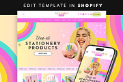 Bright Rainbow Shopify Theme, a Shopify Template by Template Twist Shop (Thumbnail 1 of 8)