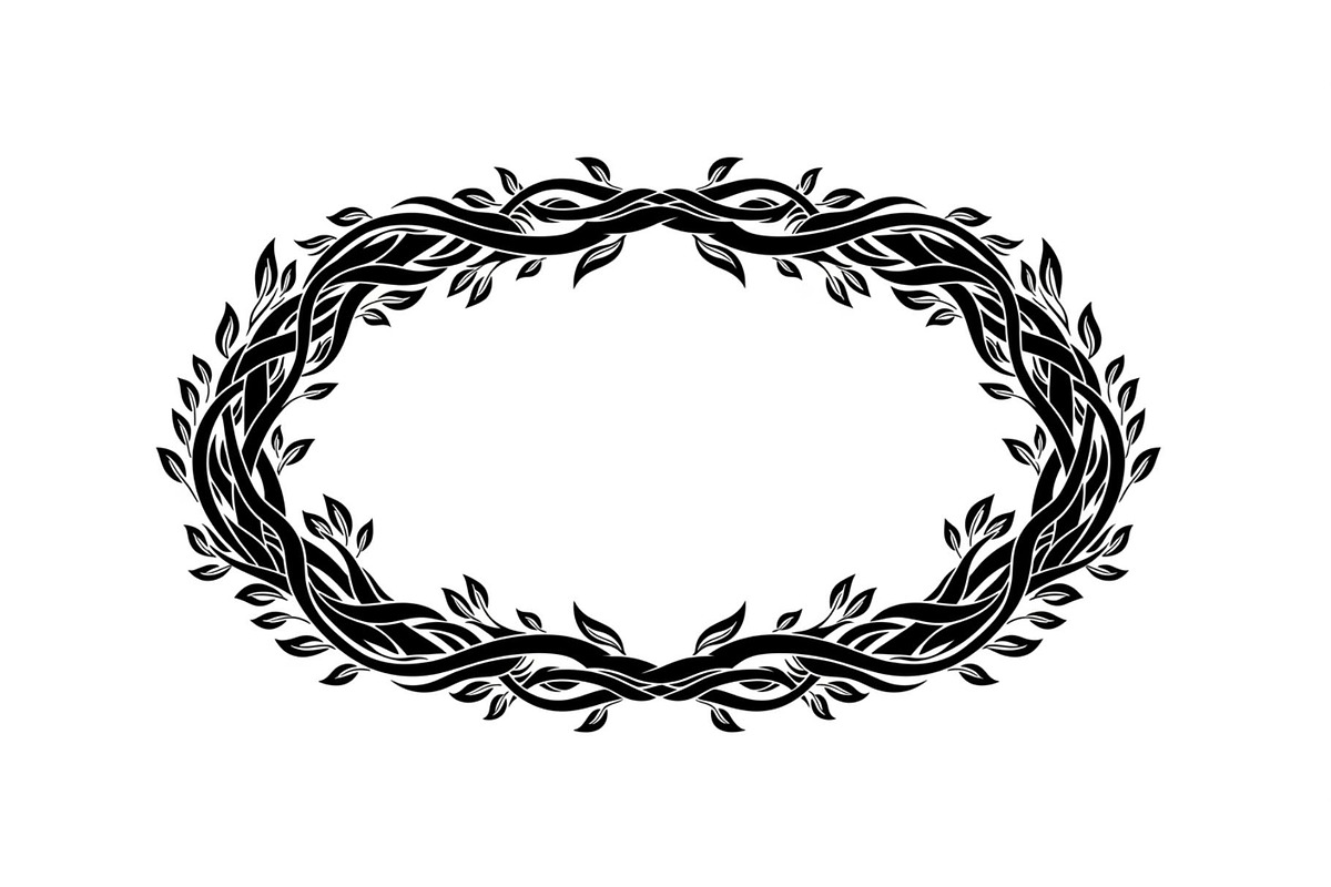 Nature Wreath Frame Vector Bundle, an Illustration by jahid234 (Photo 19 of 51)