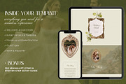 Canva Wedding Website Template, a Landing Page Template by OliaMuseDesign (Thumbnail 2 of 9)