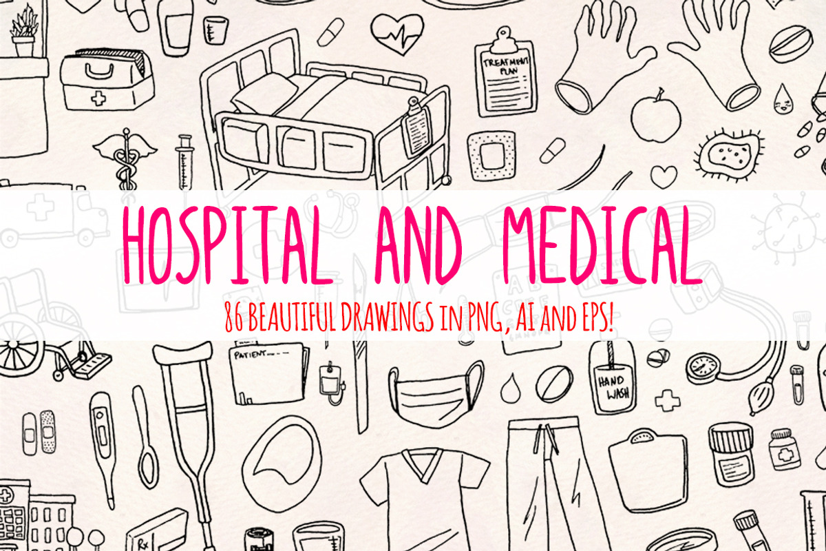 86 Hospital and Medical Vector Art, a Healthcare Illustration by Violet LeBeaux (Photo 1 of 3)