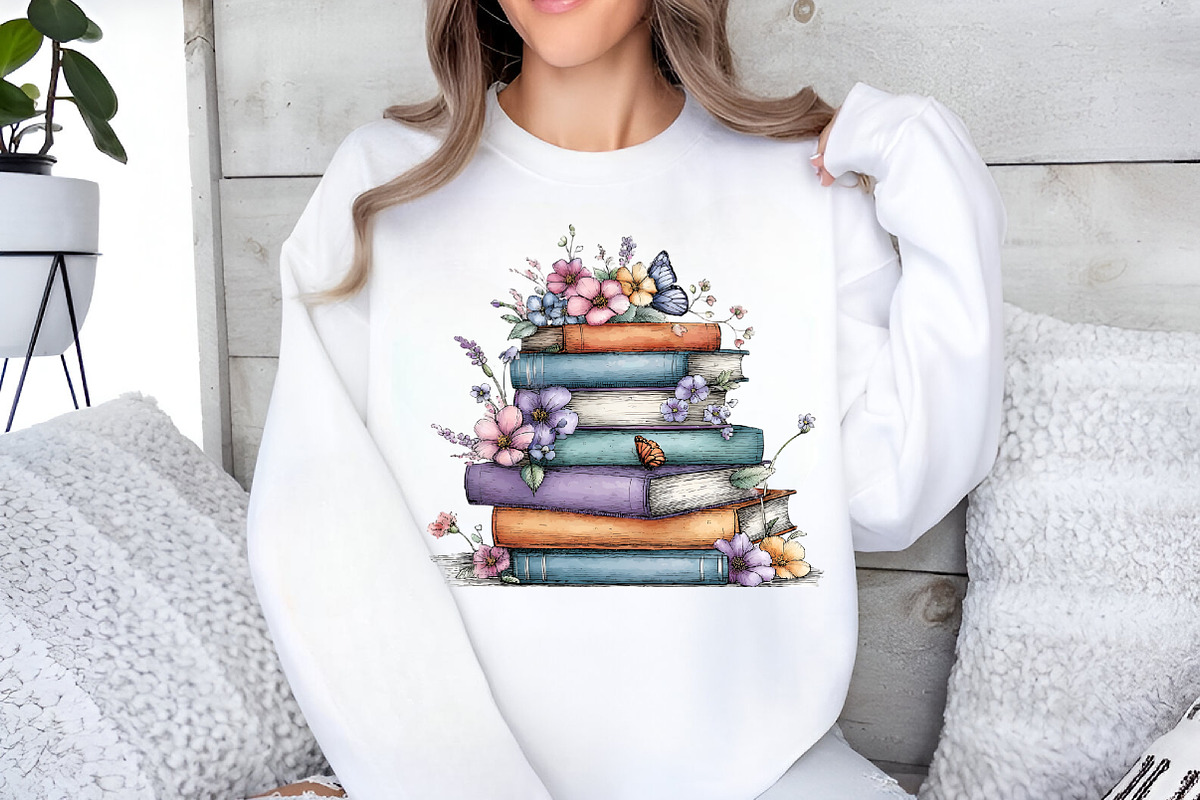 Watercolor Spring flower books Clipa, an Illustration by GatewayDesign (Photo 4 of 6)