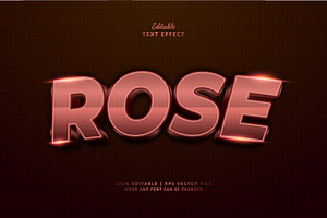 Text Effect Rose, a Layer Style Add-On by Navy Graphic