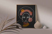 Modern Afro-American Women Set, a Texture Illustration by Illustana (Thumbnail 10 of 16)