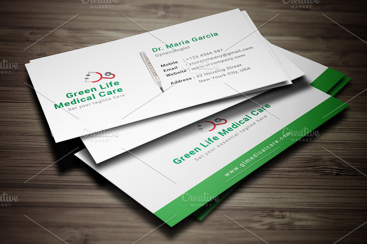 Doctor Business Card, a Business Card Template by graphicsunday (Photo 3 of 4)