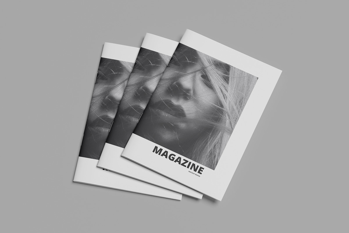 A4 Magazine Mockup, a Print Template by AKMAL STUDIO (Photo 4 of 14)