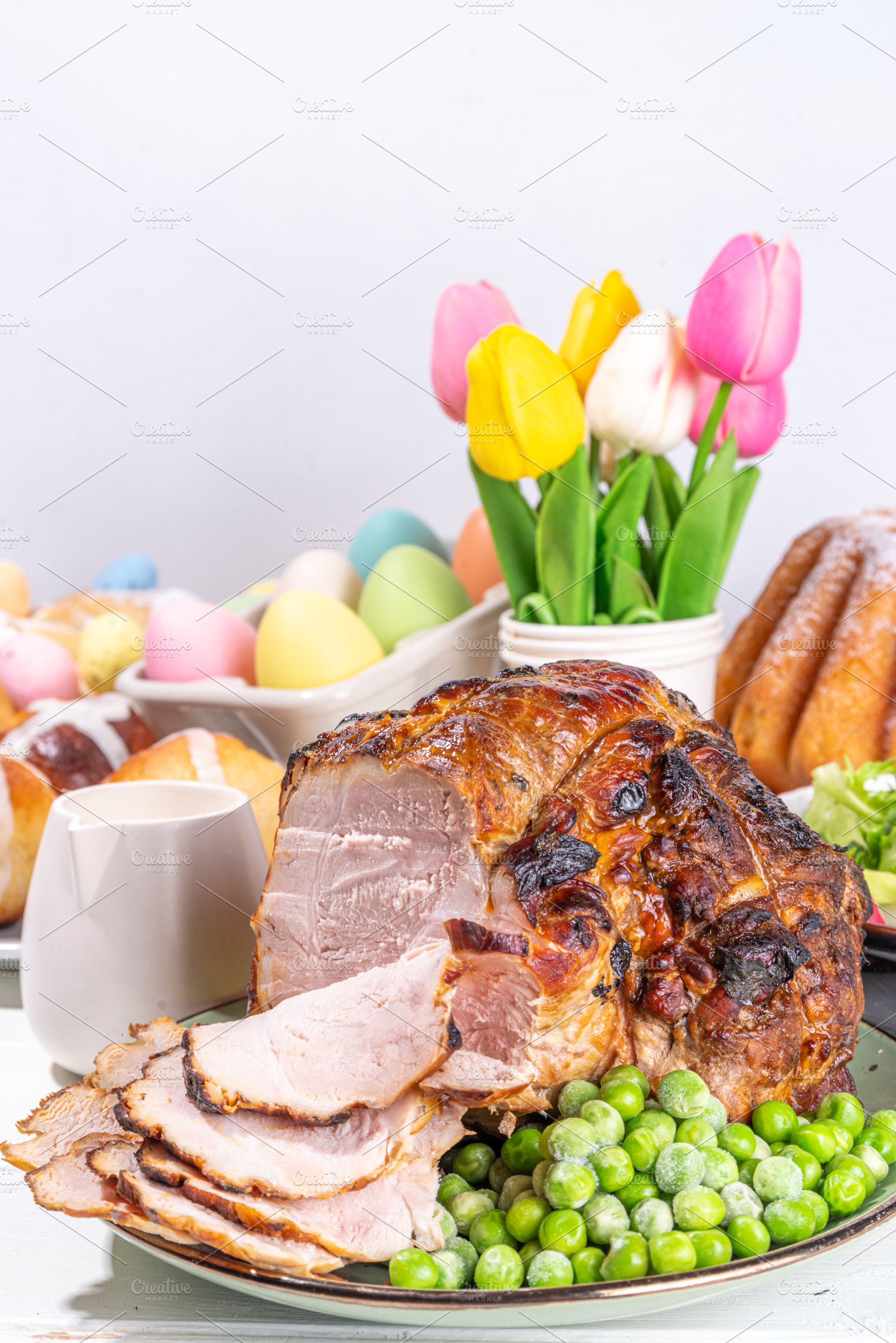 Homemade  Easter glazed baked pork, a Food & Drink Photo by Rimma