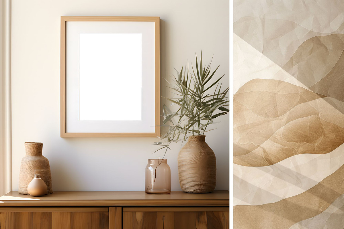 Minimalist Interior Frame Mockup 2, a Household Mockup by ARTOZEN DIGITAL (Photo 3 of 9)