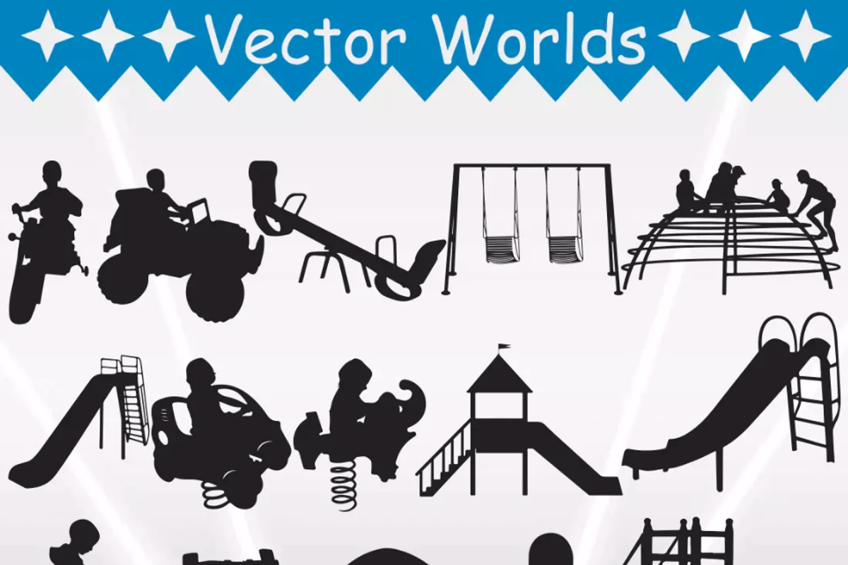 Kids Playground Svg, Playground Svg, an Object Graphic by VectorWorlds (Photo 3 of 3)