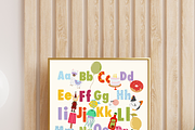 Alphabet Nursery Print: Hand Painted, an Education Illustration by Oleksandra Illustrates (Thumbnail 5 of 12)