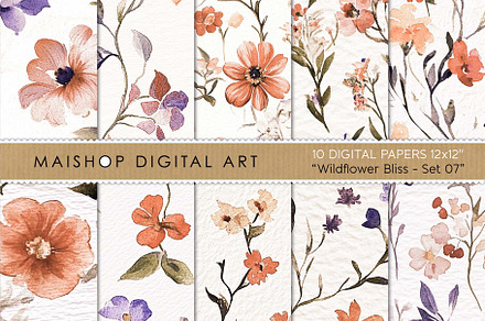 Wildflower Bliss Patterns Set 07