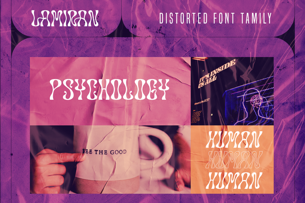 Lamiran - Distorted Wavy Font, a Sans Serif Font by RagamKata (Photo 3 of 12)