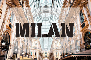 Milan Stencil - Urban City Font