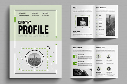 Company Profile Design, a Brochure Template by MightyDesign