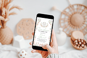 Floral Somebunny Phone Invite, an Invitation Template by Digital_Mind (Thumbnail 5 of 5)