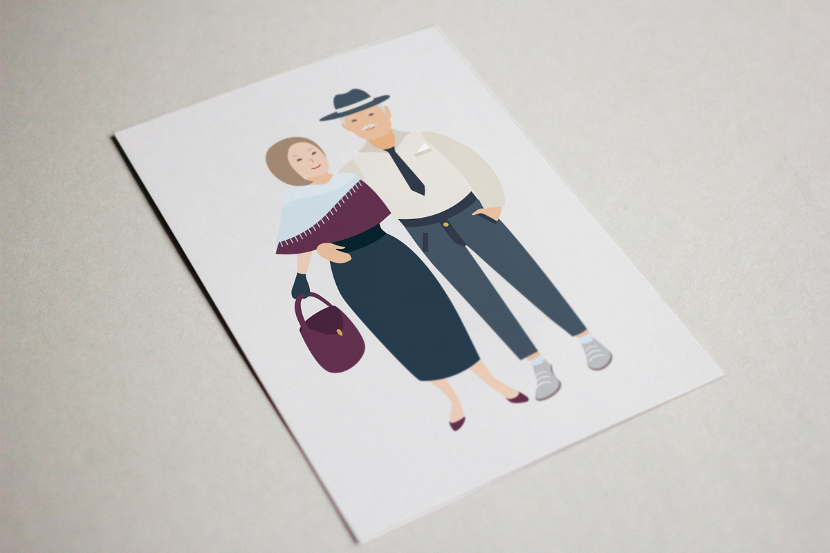 Senior couples in love set, a Person Illustration by Good Studio (Photo 7 of 7)