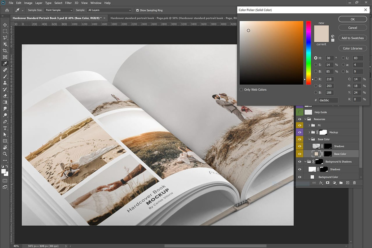 Hardcover Photo Book Mockup 03, a Print Template by Mockups by Carlos Viloria (Photo 5 of 5)