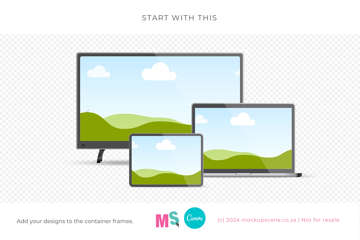 Digital Device Mockups for Canva, a Device Mockup by Mockup Scene (Photo 7 of 16)