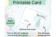 Happy Birthday Greeting Card, a Card Template by Pixels N Bows (Thumbnail 3 of 3)