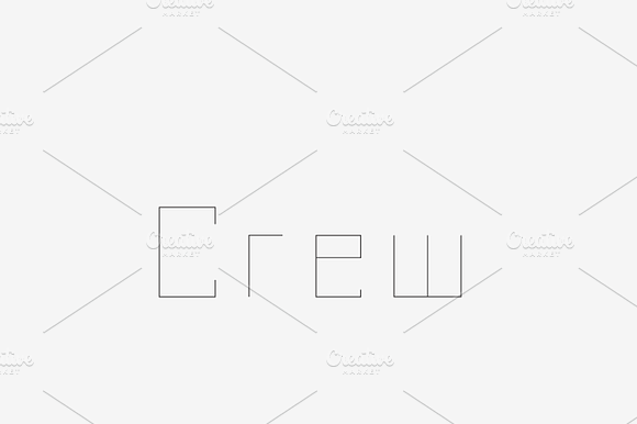 Crew - Laser, Craft Cutter Font preview 6