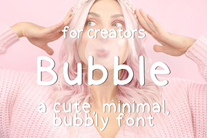 Bubble Modern Display Font