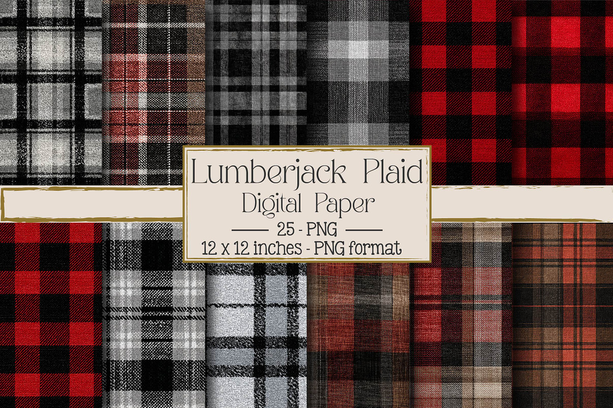Classic Set Lumberjack Plaid, a Texture Illustration by DreamPrint404 (Photo 1 of 4)
