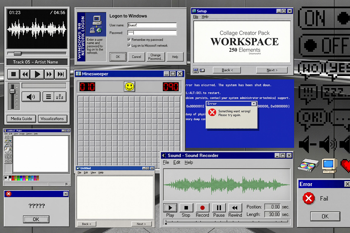 Workspace Collage Creator Kit 250PNG, an Object Graphic by DreamoraArt (Photo 6 of 8)
