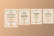 Daisy Wedding Invitation Suite, a Card Template by Neermana (Thumbnail 2 of 3)