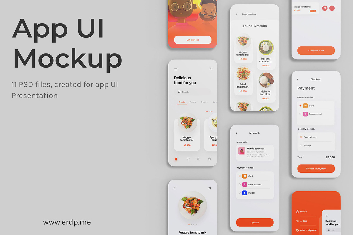 App UI Mockup / Phone Screen Mockup, a Device Mockup by Eka Restu D. Putra (Photo 1 of 23)