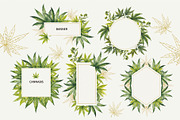 CANNABIS / MARIJUANA BUNDLE, a Decorative Illustration by Elena_Sedova (Thumbnail 8 of 30)