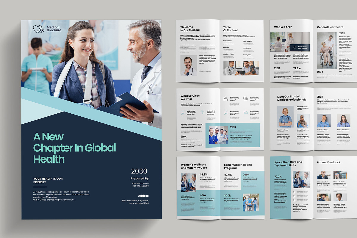 Medical Brochure Template, a Brochure Template by Pixelpick (Photo 1 of 9)