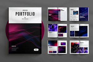 Colorful Portfolio Layout Template, a Brochure Template by Seeing-art