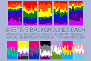 40 Layered Pride Flag Backgrounds, a Background Graphic by wodnerwoman (Thumbnail 3 of 6)
