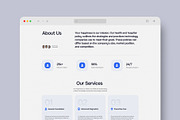 Website Landing Page Mockup, an Advertising Mockup by graphypix (Thumbnail 1 of 4)