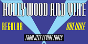 Hollywood and Vine JNL, a Sans Serif Font by Jeff Levine Fonts (Thumbnail 1 of 5)