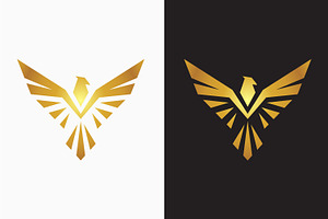 Phoenix Logo Gold Elegance Premium, a Branding & Logo Template by Signatoro